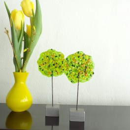 320. Træer. 14,5 cm. Forårsgrønne
