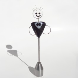 434. Konfirmand 13 cm, med sort butterfly 434. Konfirmand 13 cm, med sort butterfly