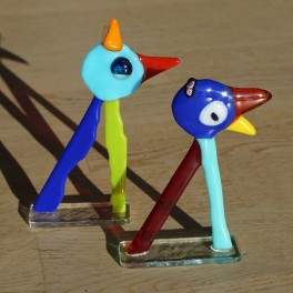 477. Tip og Top. 2 fantasifigurer. 11 og 13 cm. Blåt og turkis hoved 477. Tip og Top. 2 fantasifigurer. 11 og 13 cm. Blåt og turkis hoved